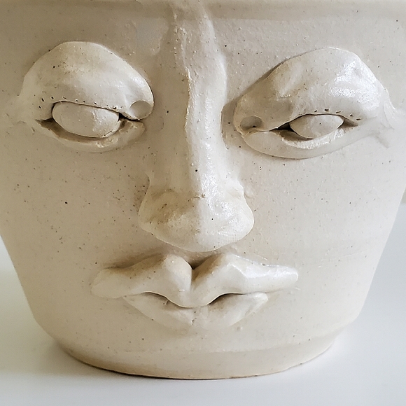 Two Faced Studio Art Bowl, Signed - Picture 9 of 16